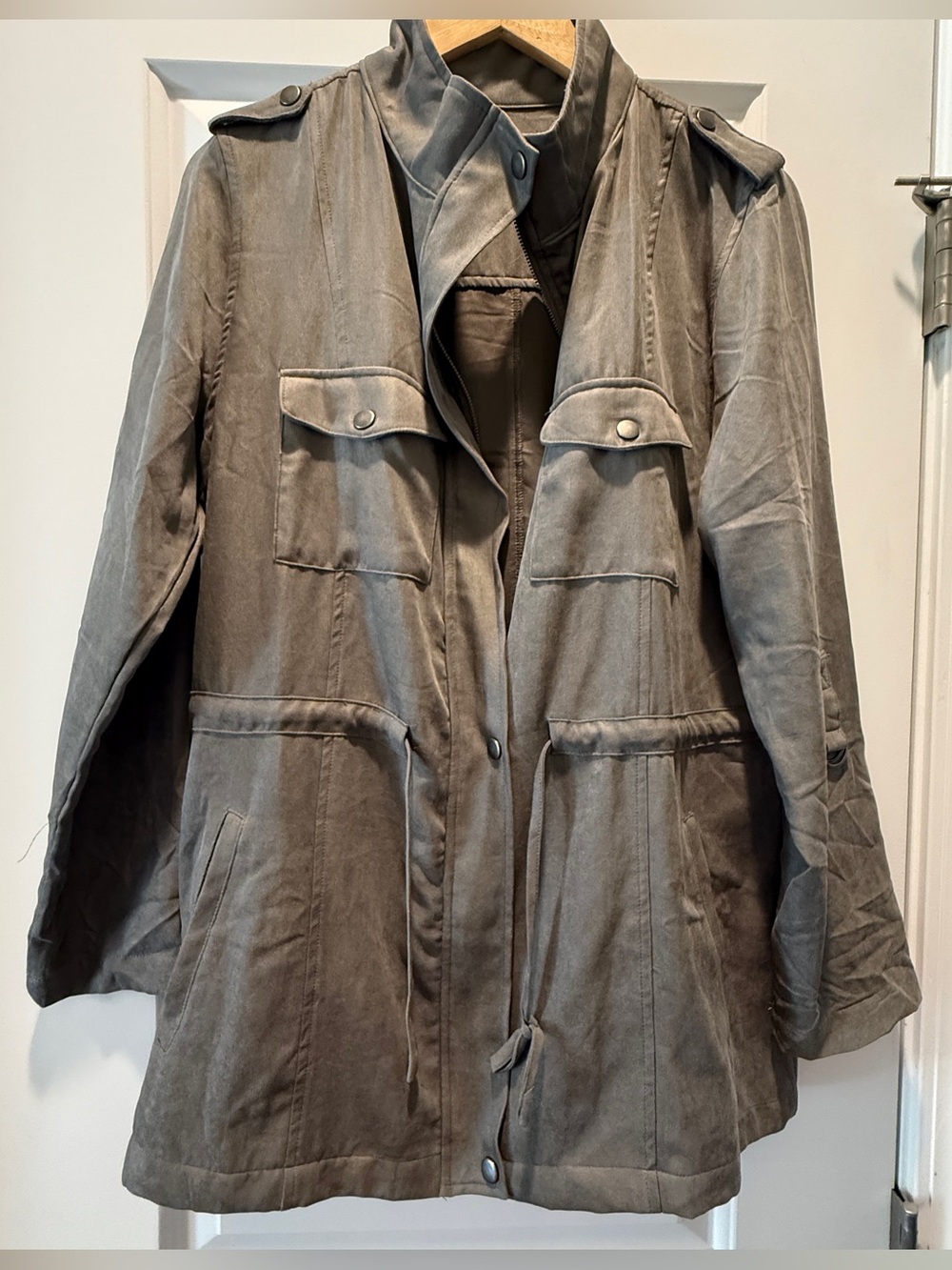 Korye Taupe Utility Jacket NWOT Size Medium